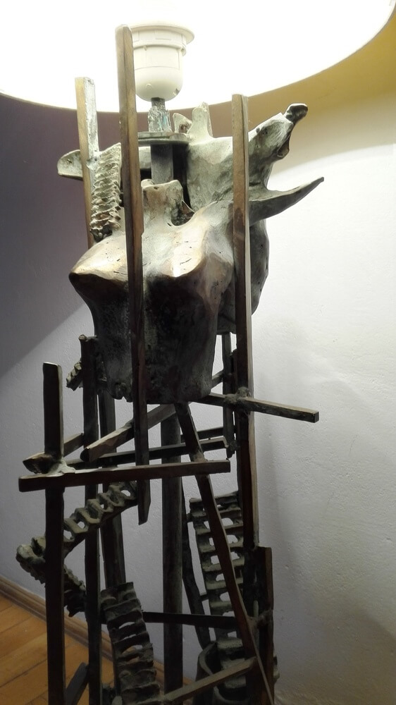 Lampa nocna II, Rzeźba użytkowa w domu, Remigiusz Dulko